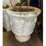 CIRCULAR FLORAL DECORATED PLANTER