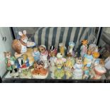 SELECTION OF BESWICK AND ROYAL ALBERT BEATRIX POTTER ANIMAL FIGURES INCLUDING FOXY WHISKERED
