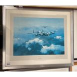 TWO ROBERT TAYLOR FIRST EDITION SIGNED PRINTS - LANCASTER SIGNED IN PENCIL BY CAPTAIN LEONARD