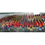 3/4 SHELF OF COLD PAINTED LEAD SOLDIERS - MILITARY REGMIENTS MAINLY INDIAN INCLUDING MADRAS,