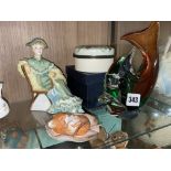 COUNTRY LIFE DORMOUSE, ROYAL DOULTON ASCOT, BOXED OLD TUPTON WARE KINGFISHER,