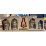 BELLS SCOTCH WHISKY - FIVE ROYAL FAMILY COMMEMORATIVE SCOTCH WHISKY BELLS