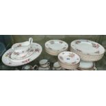 ROYAL WORCESTER ROWAN OKE BONE CHINA TABLE SERVICE FOR EIGHT PLACE SETTINGS