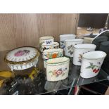 ROYAL WORCESTER BONE CHINA OVAL VASES AND OTHERS
