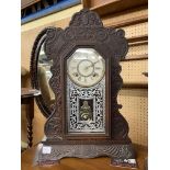 VICTORIAN ANSONIA CLOCK COMPANY GINGERBREAD SHELF CLOCK