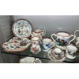 MASONS IRONSTONE AND 19TH CENTURY PEARLWARE MUGS,