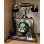 AN OLD FASHIONED STYLE TELEPHONE