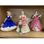 THREE ROYAL DOULTON FIGURES INCLUDING CARMEN WITH CERTIFICATE,