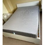 IKEA KINGSIZE WHITE GLOSS BED (NOW IN KNOCKED DOWN FORM)