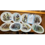 SET OF WEDGWOOD STREET SELLERS OF LONDON SERIES PLATES AND CERTIFICATES