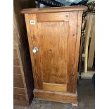 VICTORIAN PINE BEDSIDE POT CUPBOARD