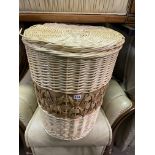 WICKER LINEN BIN