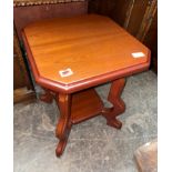 SMALL OCTAGONAL TOPPED OCCASIONAL TABLE