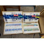 TWO REEVES ARTISTS BOX WATER COLOUR AND ACRYLIC SETS