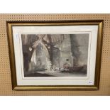 PRINT WILLIAM RUSSELL FLINT ENTITLED INTERIOR AT CHICHESTER