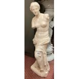 CHALK CAST STATUE OF THE VENUS DE MILO