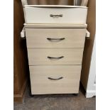 BEECH EFFECT THREE DRAWER CHEST