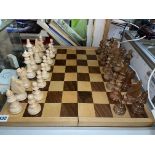 MODERN CHESS BOARD AND CHESS MEN