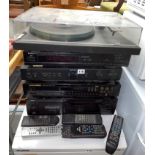 PROJECT TURNTABLE WITH DENON, ROTEL,