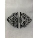 BIRMINGHAM SILVER FILIGREE NURSES BUCKLE