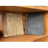 TWO ANTIQUARIAN BOOKS (DISTRESSED) ONE ENTITLED THE BOOK OF THE HORSE AND THE OTHER IS ILLUSTRATED