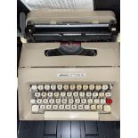 CASED OLIVETTI LETTRASET 35 TYPE WRITER