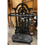 BLACK CAST IRON STICK STAND