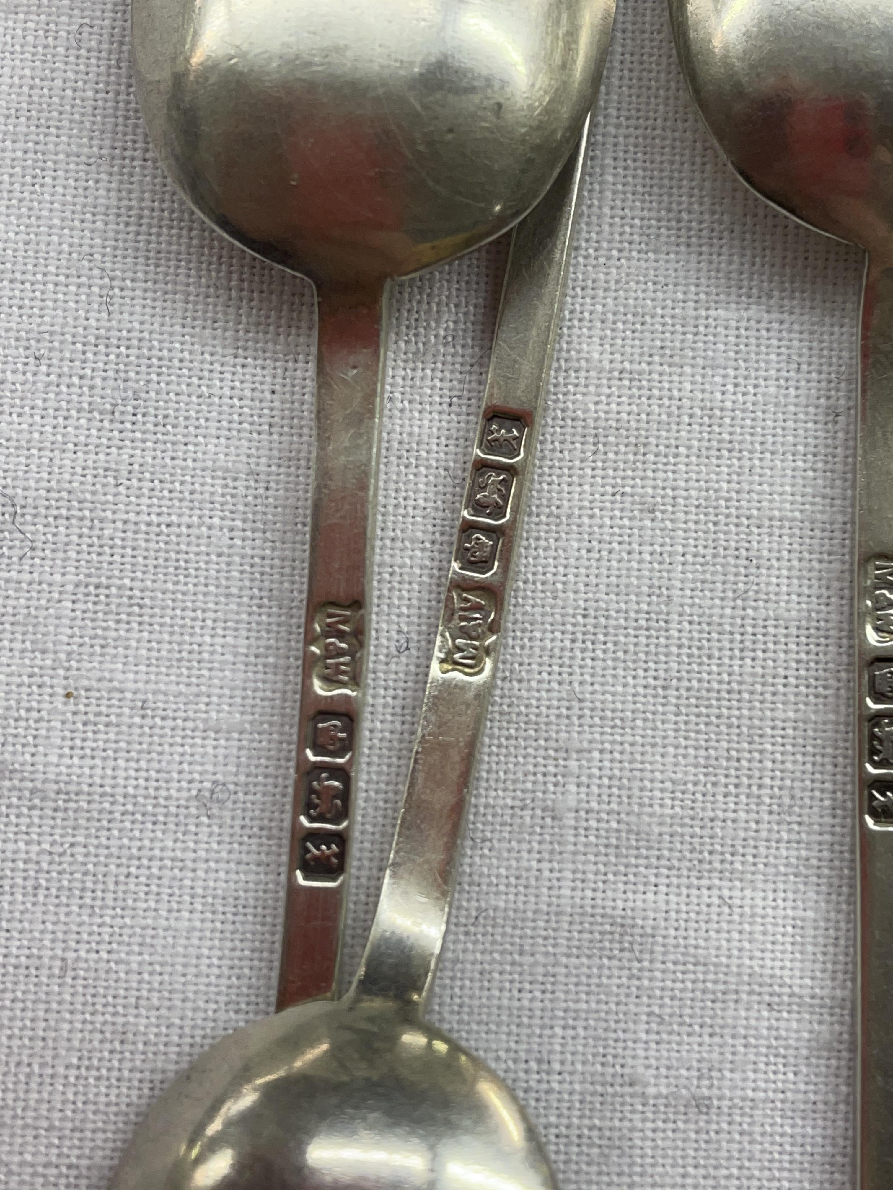 SET OF SIX SHEFFIELD SILVER TEA SPOONS - Image 3 of 5