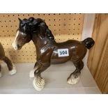 BESWICK BROWN CANTERING SHIRE HORSE NUMBER 975?