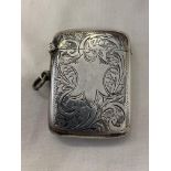 BIRMINGHAM SILVER ENGRAVED VESTA CASE