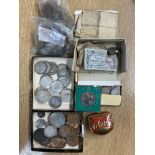 SELECTION OF GB PRE DECIMAL COINS AND 1977 SOUVENIR CROWN FROM VICTORIA ONWARDS,