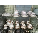 ROYAL ALBERT OLD COUNTRY ROSES TEA SET AND A ROYAL STAFFORD PART BONE CHINA SERVICE