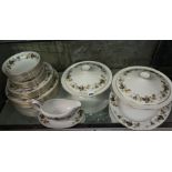 ROYAL DOULTON FINE CHINA LARCHMONT TABLE SERVICE INCLUDING TUREENS