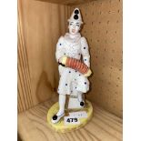 COALPORT CAVALCADE OF CLOWNS WHITE FACED SERENADE FIGURE