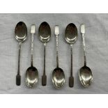 SET OF SIX SHEFFIELD SILVER TEA SPOONS