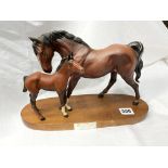 BESWICK MATT SPIRIT OF AFFECTION FIGURE GROUP ON OVAL BASE