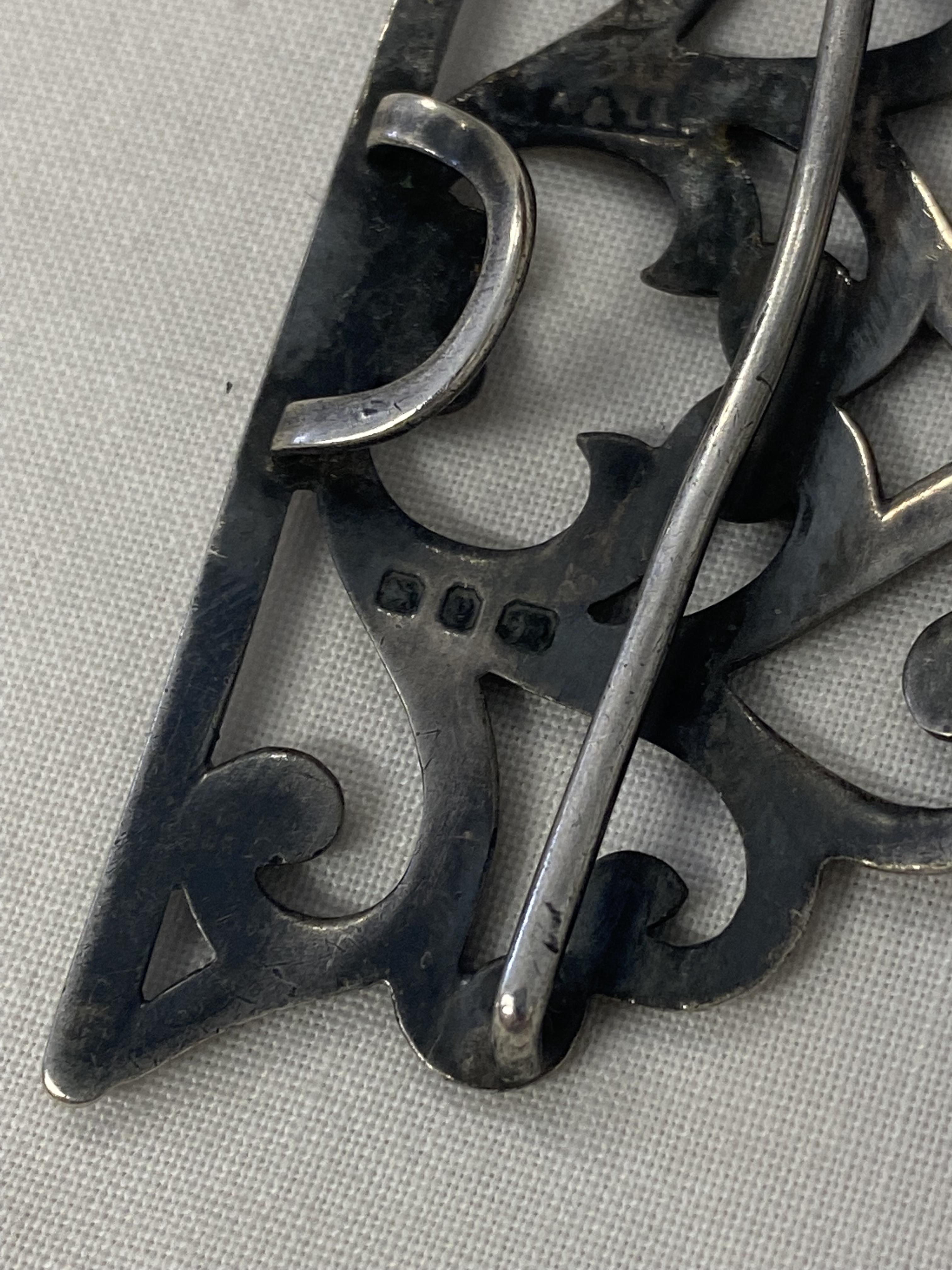 BIRMINGHAM SILVER FILIGREE NURSES BUCKLE - Image 3 of 3