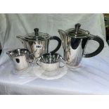 EPNS ART DECO FOUR PIECE TEA/COFFEE SERVICE