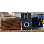 VINTAGE PHILLIPS RADIO AND TEVION PC COMPUTER SOUND SYSTEM