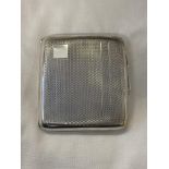 BIRMINGHAM SILVER CONVEX CIGARETTE CASE WITH FISHCALE ENGINE TURNED DECORATION 2.