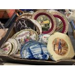 CARTON - SPODE CHRISTMAS SERIES PLATES, ADAMS CRIES OF LONDON PLATES,