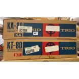TWO BOXED VINTAGE TRIO KA80 AND KT80 STEREO AMPLIFIER AND TUNER