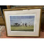 LIMITED EDITION PRINT 499/500 THE POWER AND THE GLORY ENGLAND VERSUS THE ALLBLACKS RUGBY UNION