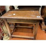 PAIR OF CARVED TOPPED JOYNT STOOLS