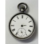 SILVER CASED POCKET WATCH