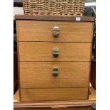 TEAK THREE DRAWER CHEST