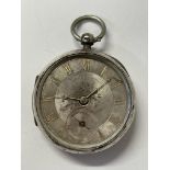 CHESTER SILVER CASED POCKET WATCH A/F