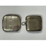 TWO SILVER VESTA CASES,