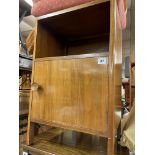 WALNUT BEDSIDE CABINET, PINE TWO TREAD STEPS,