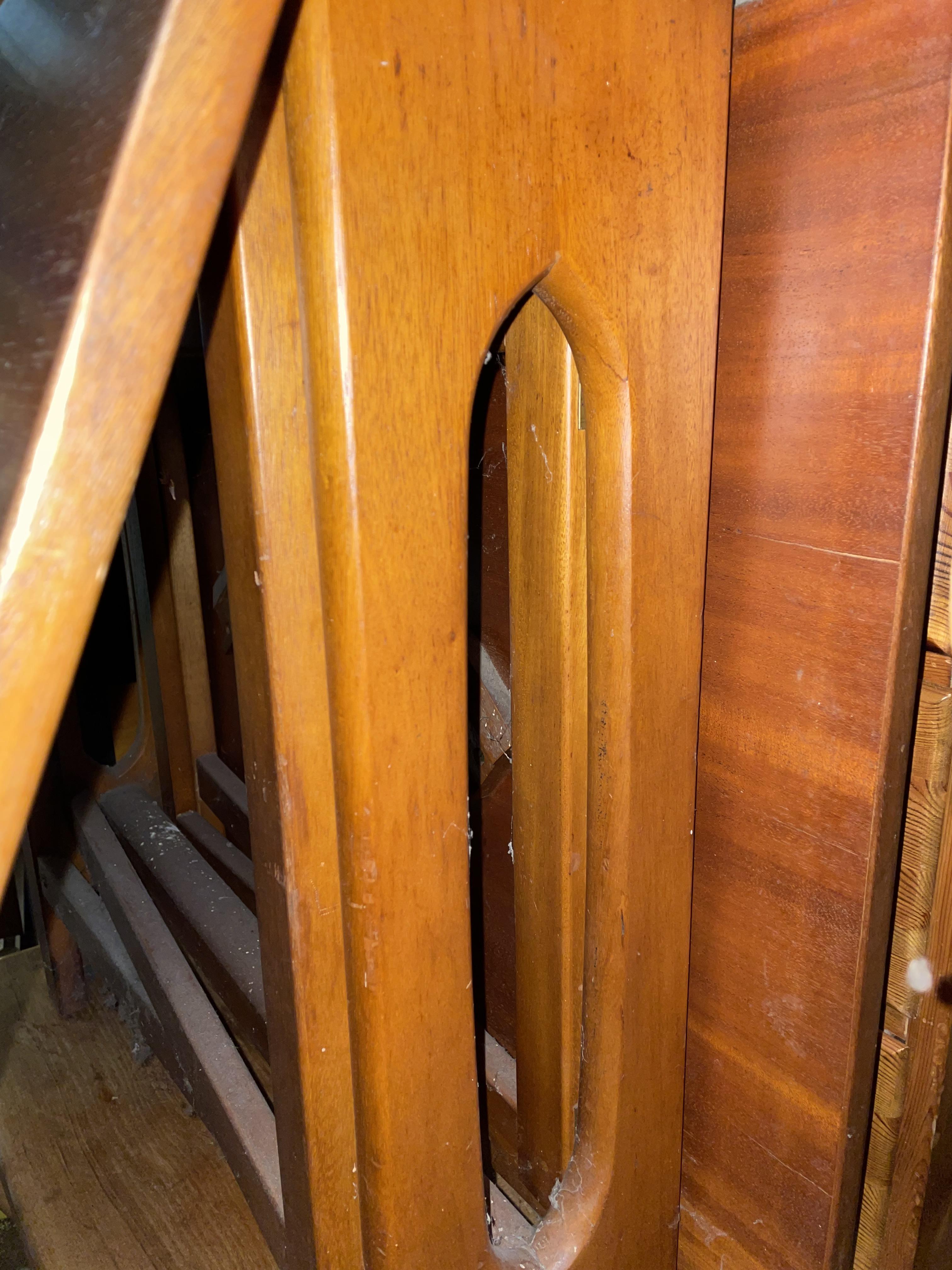 TEAK NARROW DROP FLAP DINING TABLE - Image 3 of 3